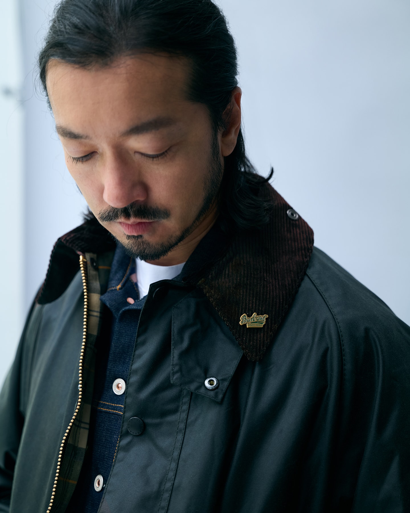 Bedale Wax Jacketの着用イメージ
