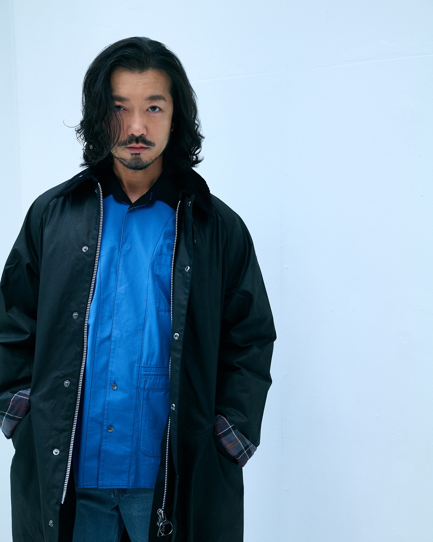 Burghley Wax Coatの着用イメージ