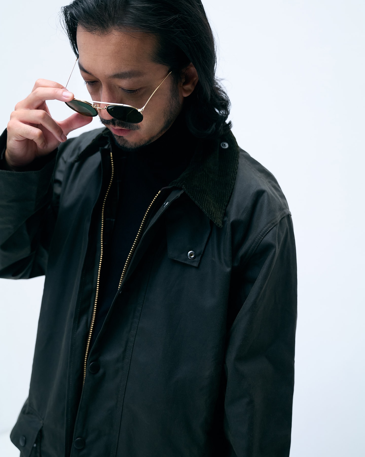 Northumbria Wax Jacketの着用イメージ
