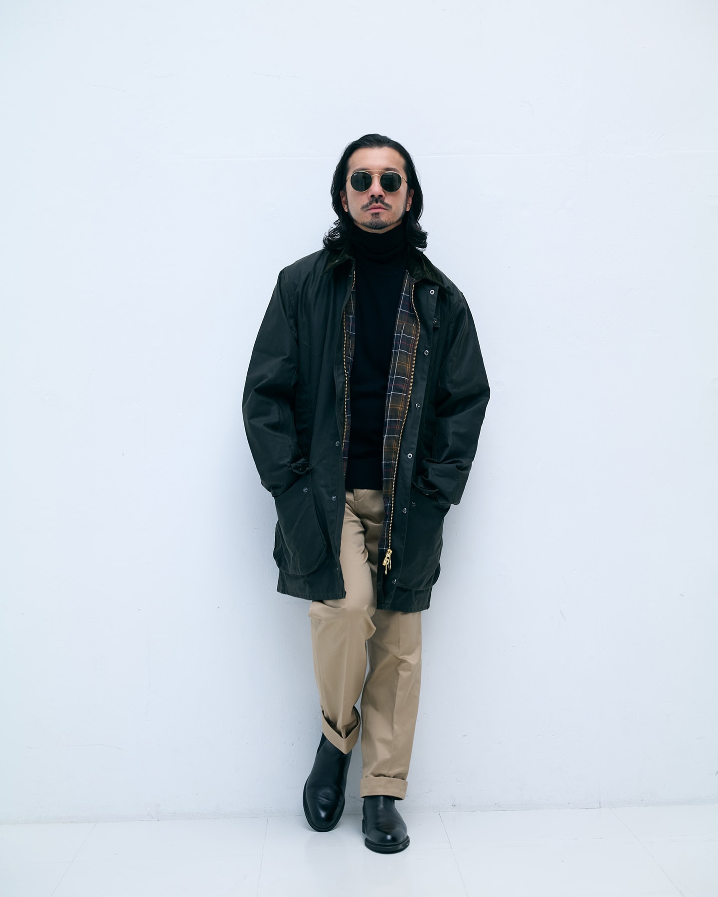 Northumbria Wax Jacketの着用イメージ