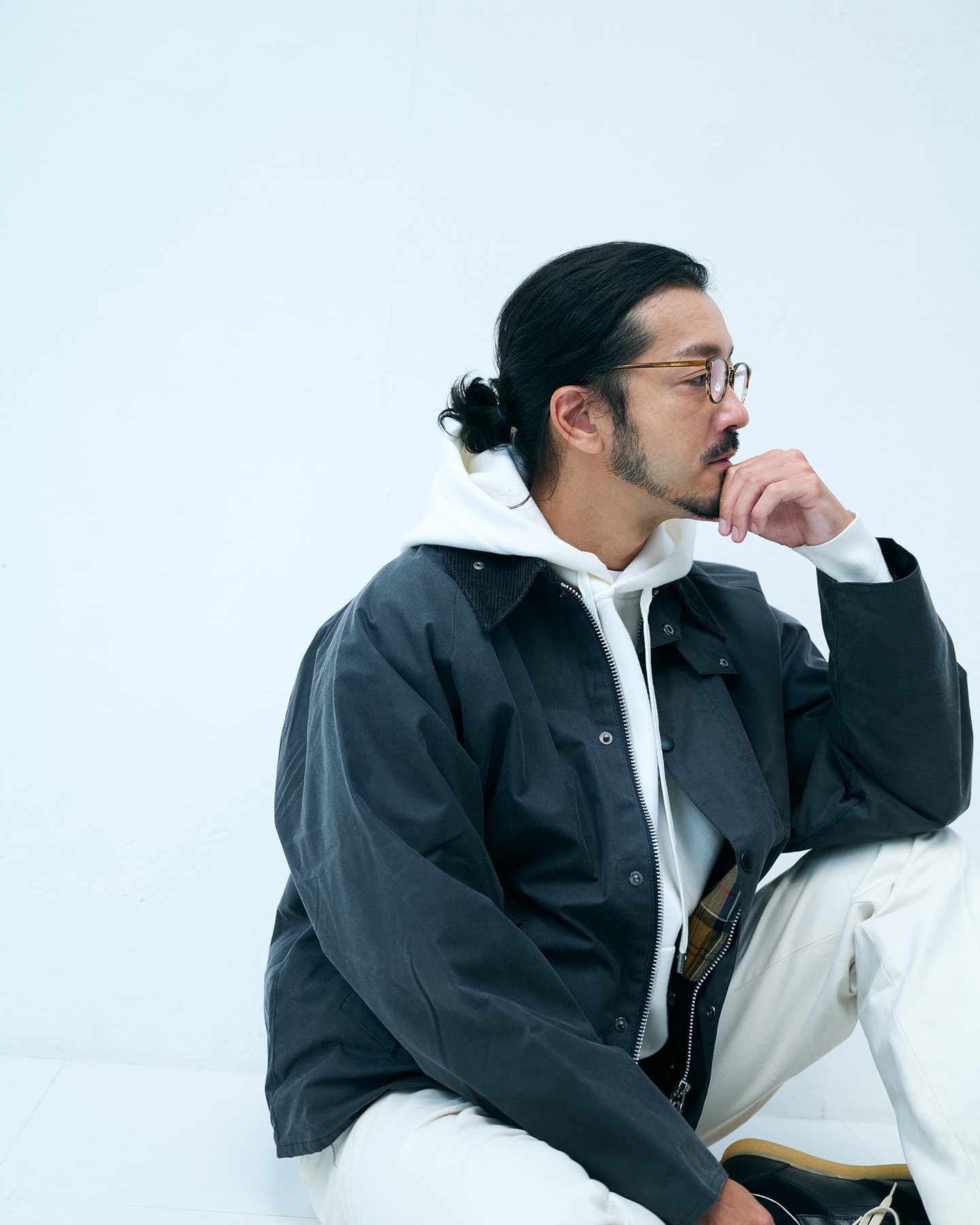 Transport Wax Jacketの着用イメージ