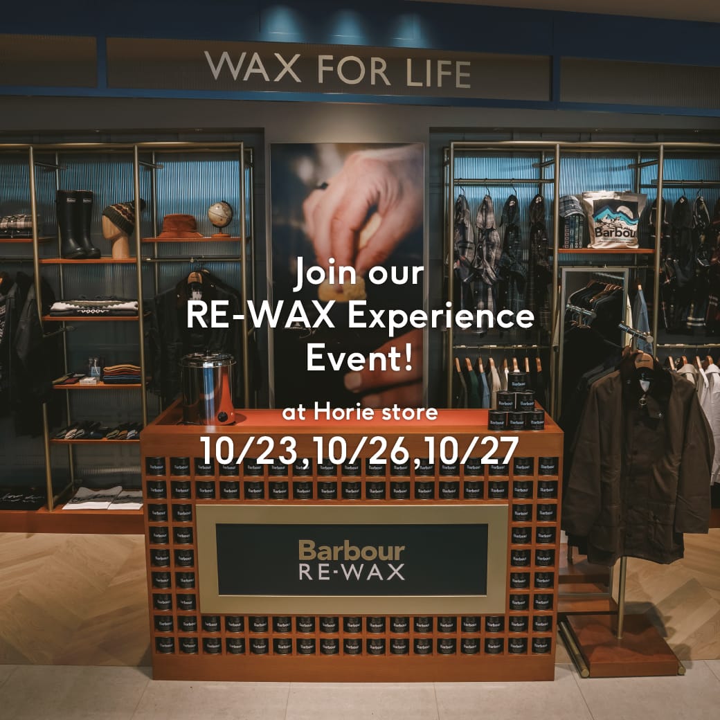 Join our RE-WAX Experience Events! at Horie Store 10/23,10/26,10/27
